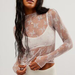 Free People Intimates Lace Long Sleeve